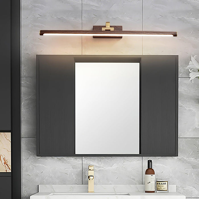 Walnut Color Linear LED Wall Light - DWHOME