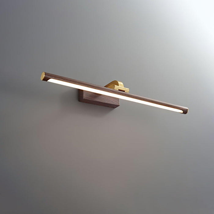 Walnut Color Linear LED Wall Light - DWHOME