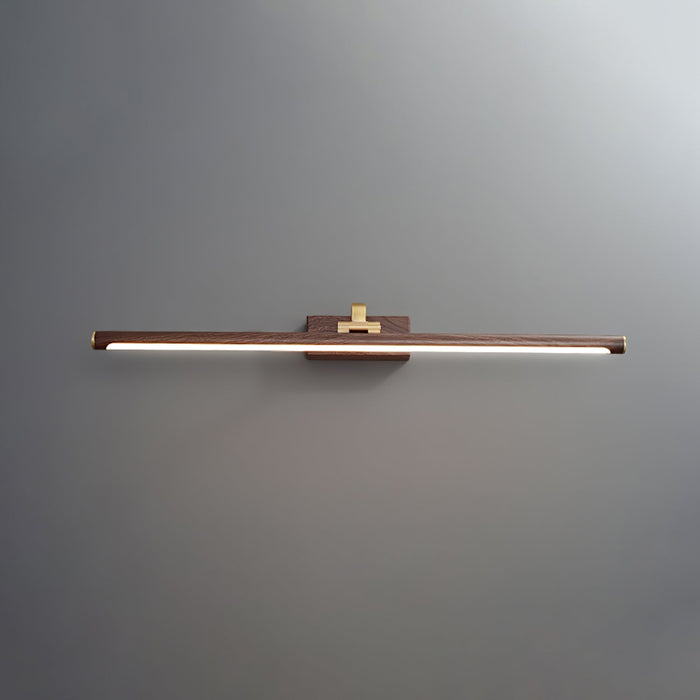 Walnut Color Linear LED Wall Light - Vakkerlight