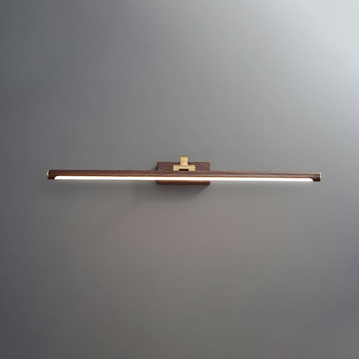 Walnut Color Linear LED Wall Light - DWHOME