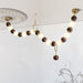 Walnut Bead Necklace Chandelier.