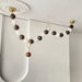 Walnut Bead Necklace Chandelier.