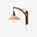 Walnut Swing Arm Wall Lamp.