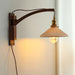 Walnut Swing Arm Wall Lamp - Vakkerlight