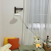 Walnut Telescopic Wall Lamp-DWHOME