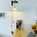 Walnut Telescopic Wall Lamp-DWHOME