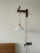 Walnut Telescopic Wall Lamp-DWHOME