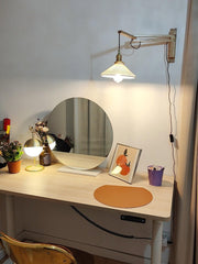 Walnut Telescopic Wall Lamp-DWHOME