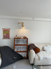 Walnut Telescopic Wall Lamp-DWHOME