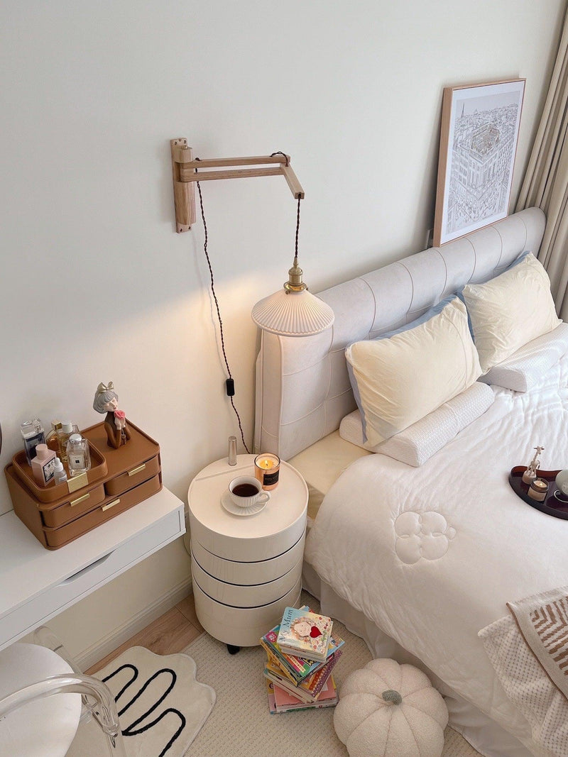 Walnut Telescopic Wall Lamp-DWHOME