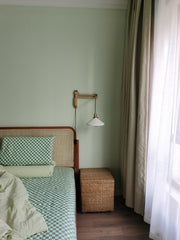 Walnut Telescopic Wall Lamp-DWHOME