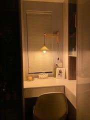 Walnut Telescopic Wall Lamp-DWHOME