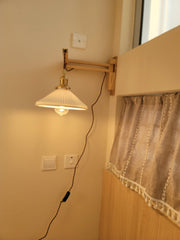 Walnut Telescopic Wall Lamp-DWHOME