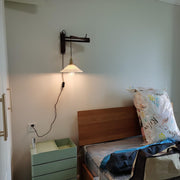 Walnut Telescopic Wall Lamp-DWHOME