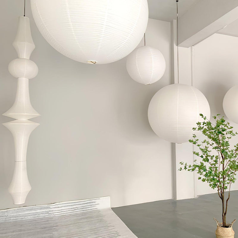 Washi Paper E Pendant Light-DWHOME