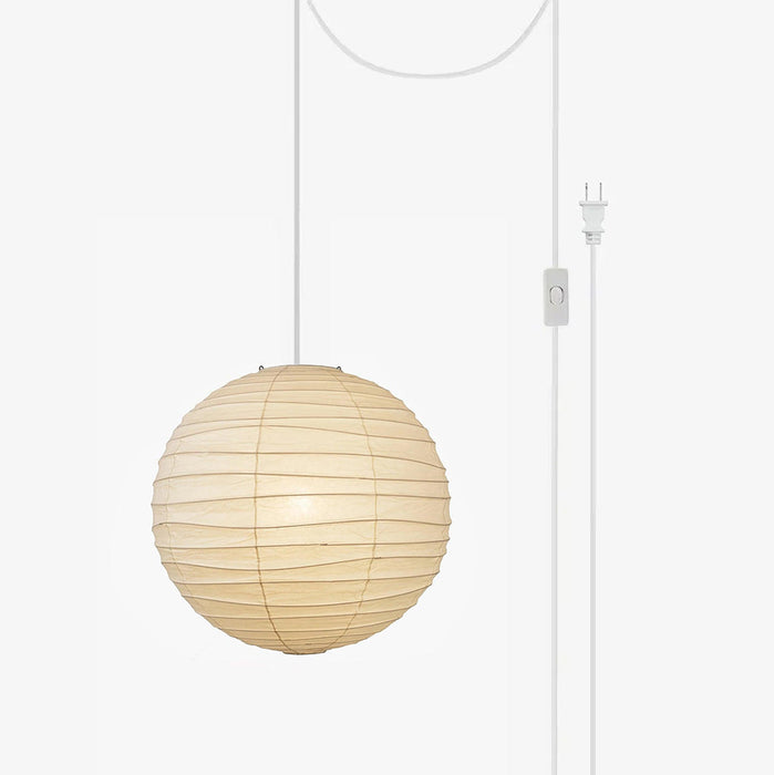 Washi Paper Pendant Swag Lamp