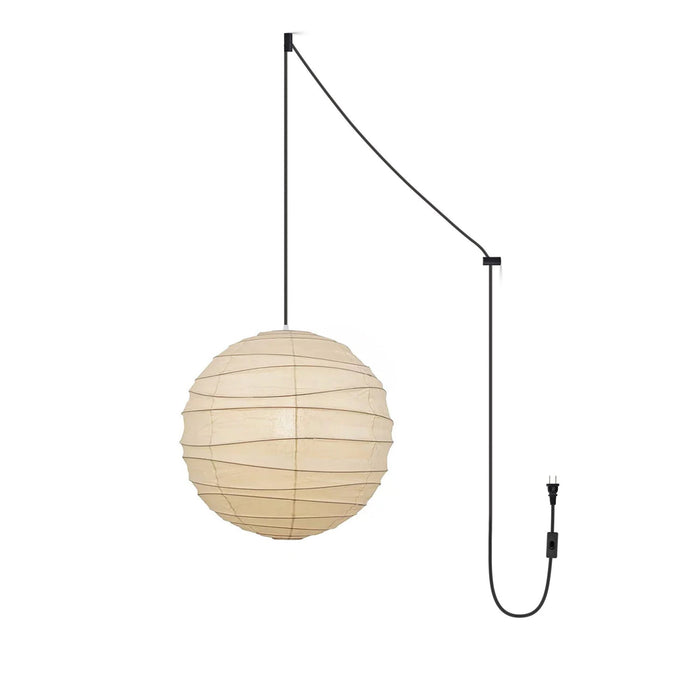 Washi Paper Pendant Swag Lamp