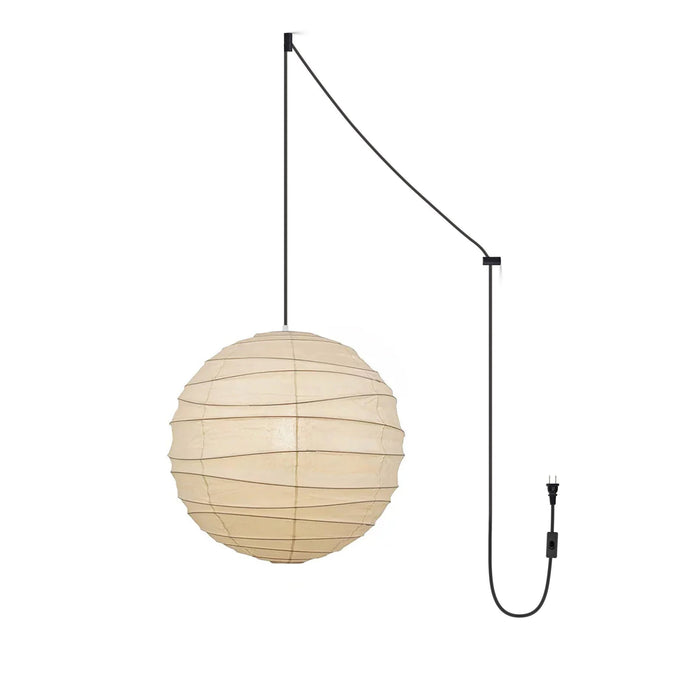 Washi Paper Pendant Swag Lamp