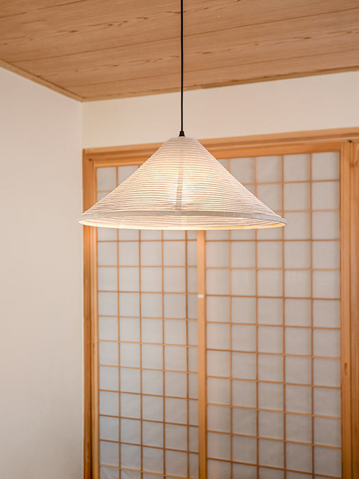 Washi Paper Pyramid Pendant Lamp