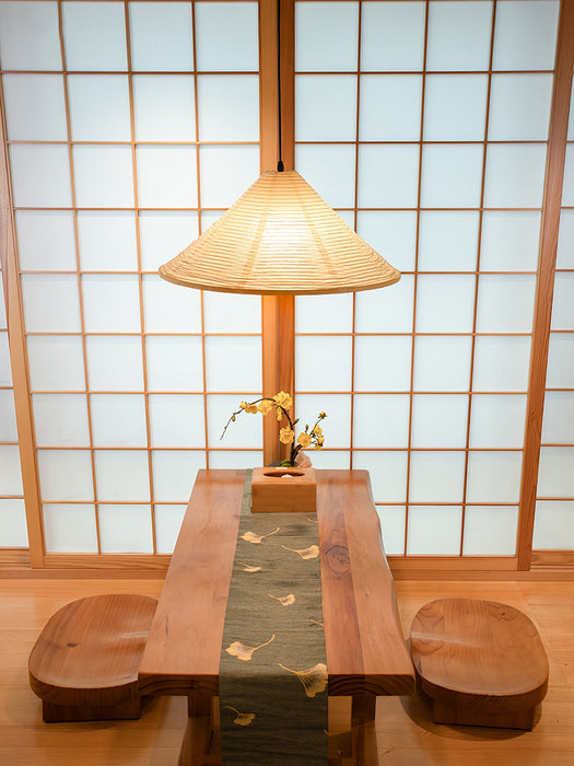 Washi Paper Pyramid Pendant Lamp