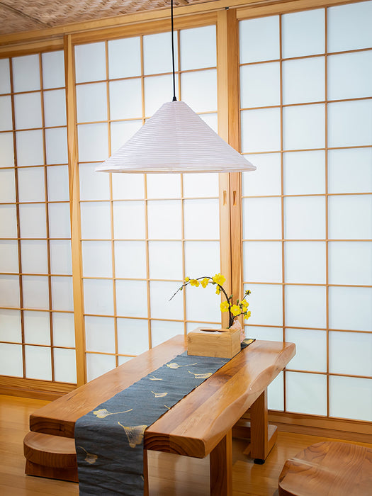 Washi Paper Pyramid Pendant Lamp