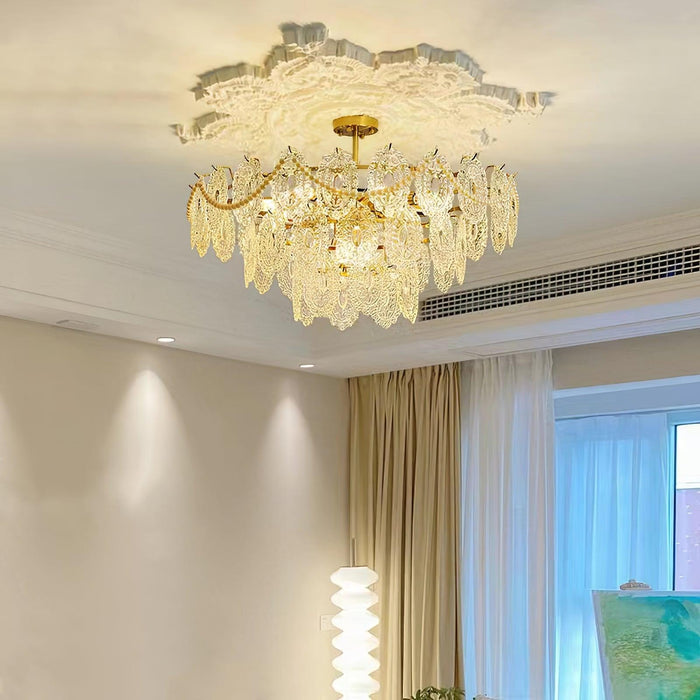 Wave Glass Chandelier.