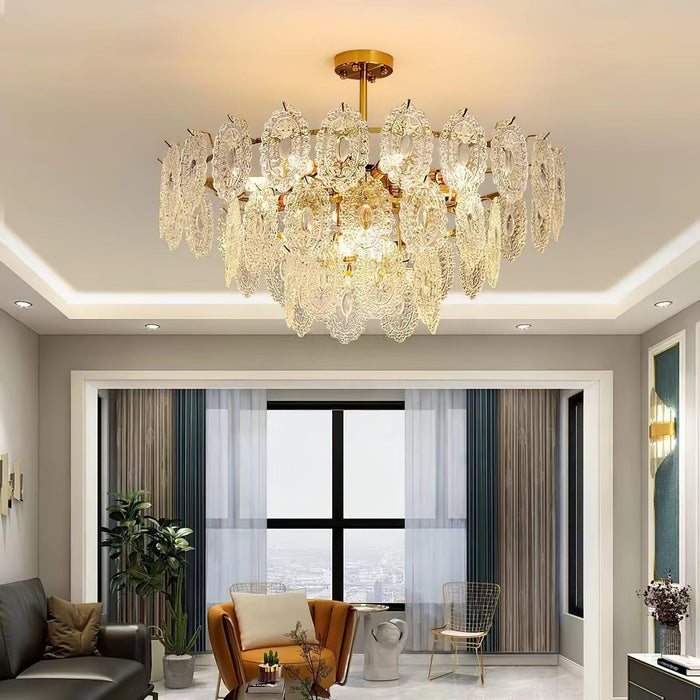 Wave Glass Chandelier.