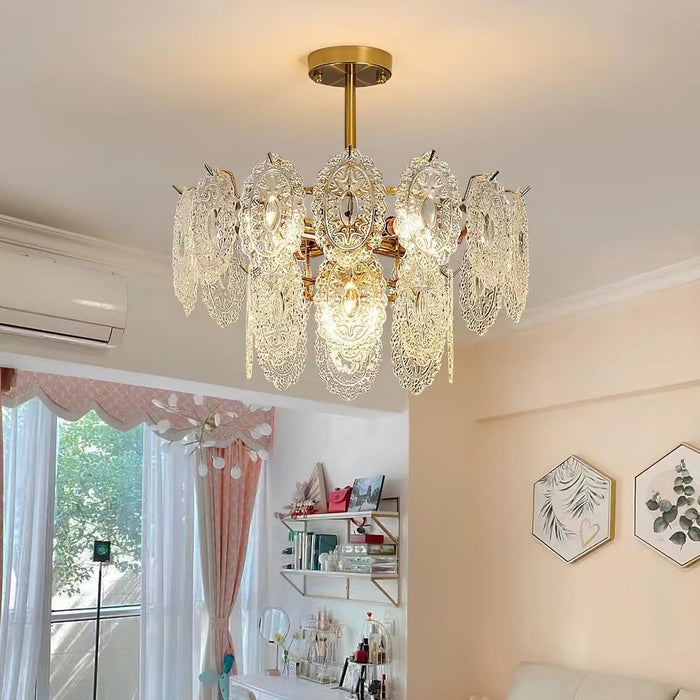 Wave Glass Chandelier - DWHOME