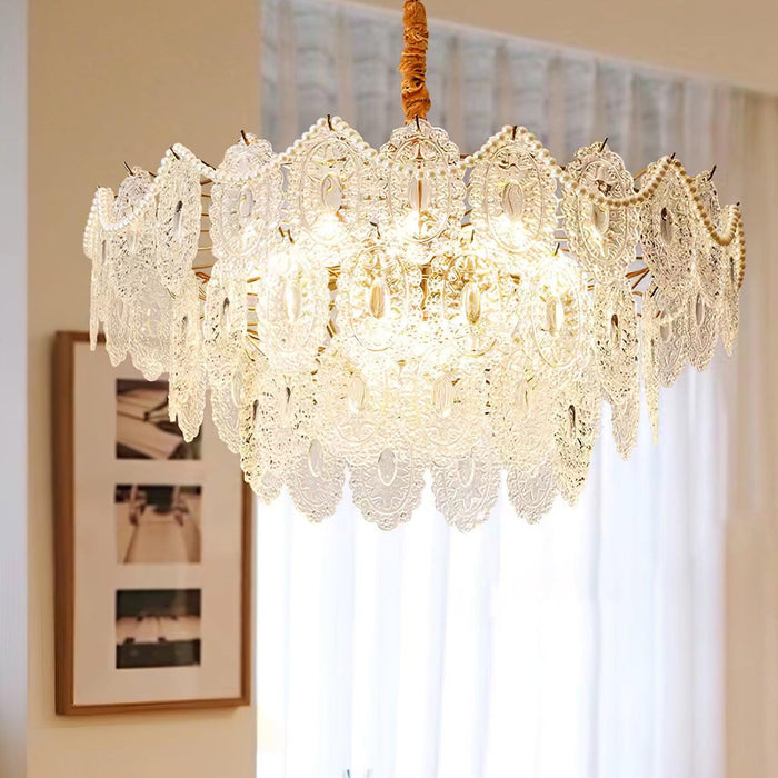 Wave Pearl Chandelier.