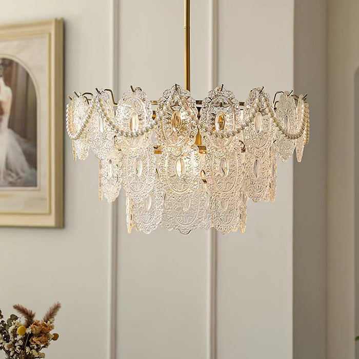 Wave Pearl Chandelier.