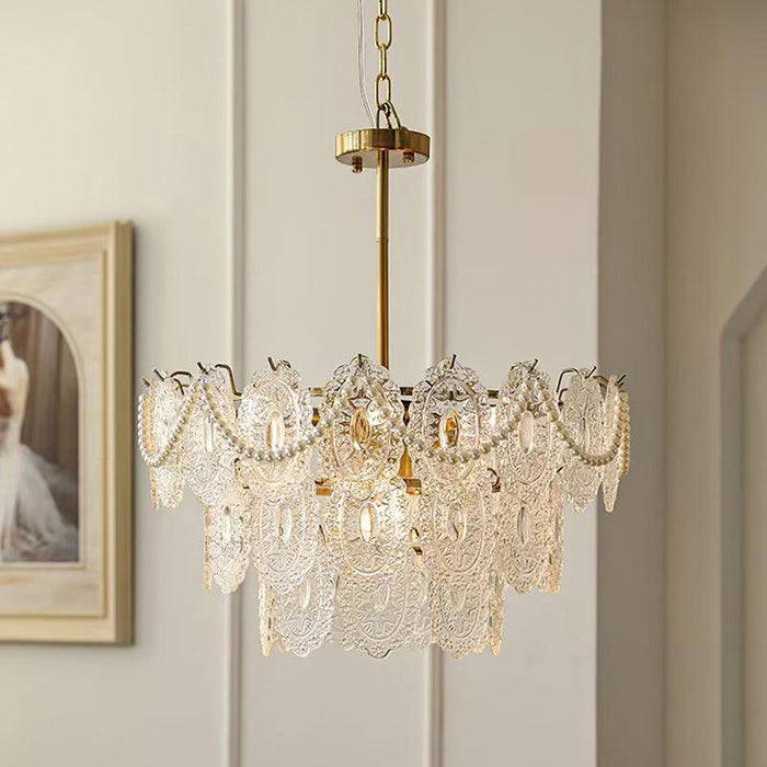 Wave Pearl Chandelier.