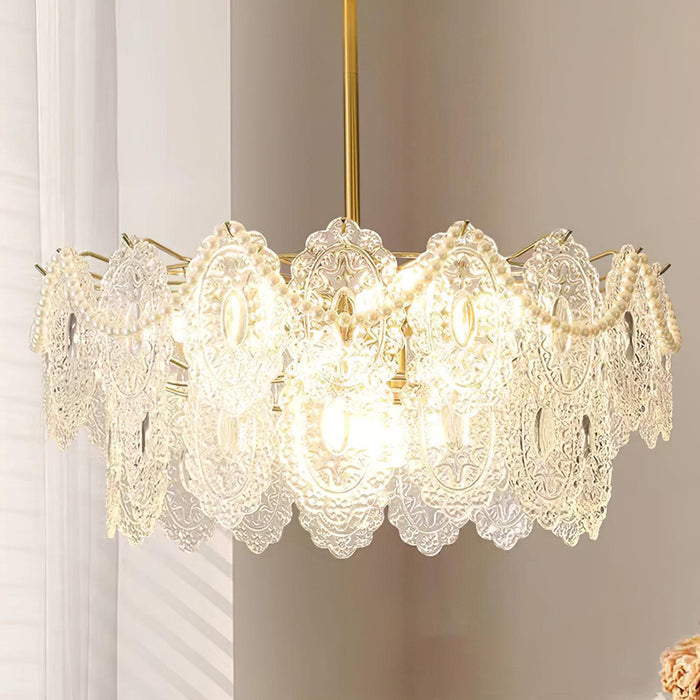 Wave Pearl Chandelier.