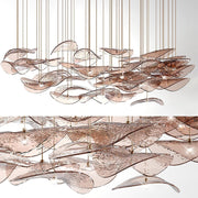 Wave Floating Leaf Chandelier-DWHOME