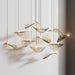 Wave Floating Leaf Chandelier.