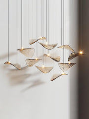 Wave Floating Leaf Chandelier-DWHOME