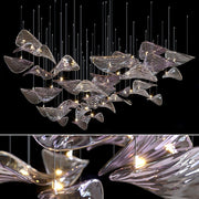 Wave Floating Leaf Chandelier-DWHOME