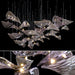 Wave Floating Leaf Chandelier.