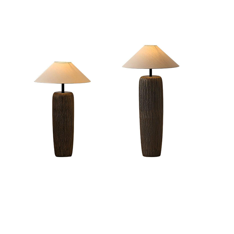 Weathered Wood Grain Floor Lamp-DWHOME