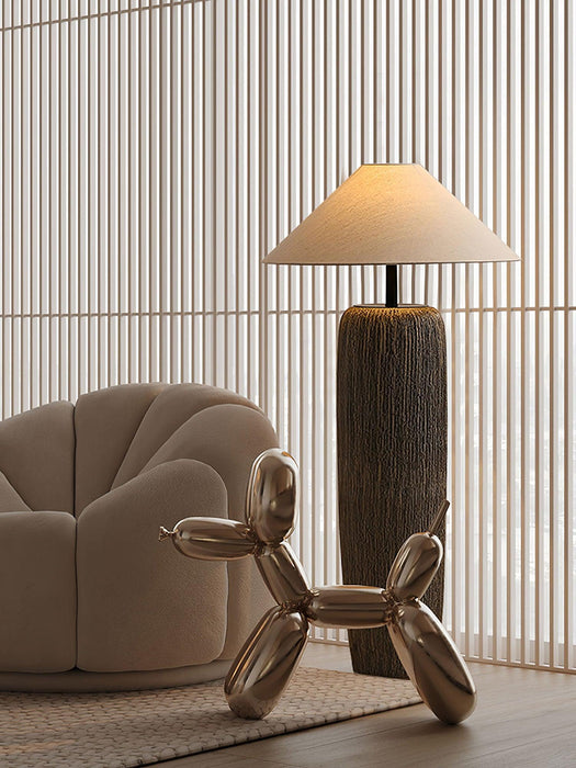 Weathered Wood Grain Floor Lamp-DWHOME