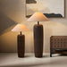 Weathered Wood Grain Floor Lamp-DWHOME