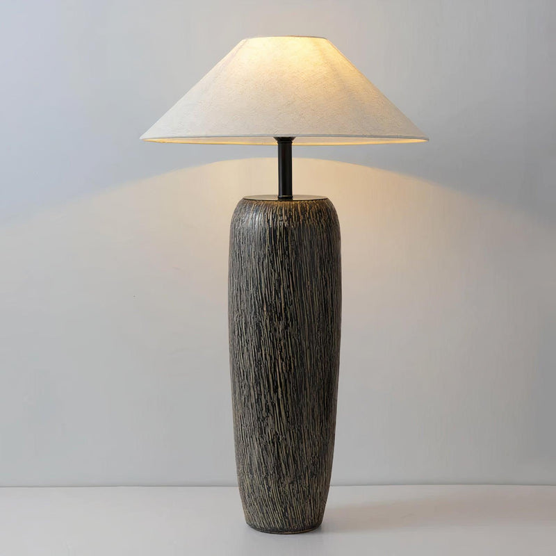 Weathered Wood Grain Floor Lamp-DWHOME