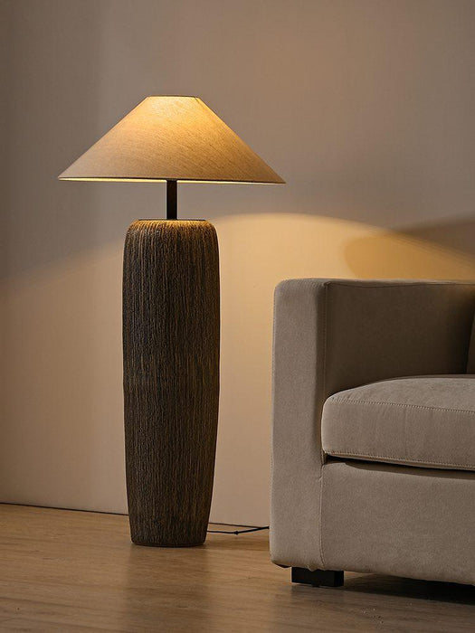 Weathered Wood Grain Floor Lamp.