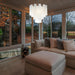 White Murano Glass Tube Chandelier-DWHOME
