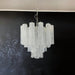 White Murano Glass Tube Chandelier-DWHOME