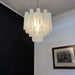 White Murano Glass Tube Chandelier-DWHOME