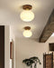 White Shell Ceiling Lamp.