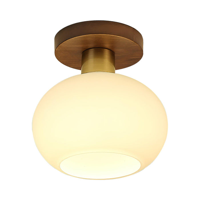 White Shell Ceiling Lamp.