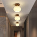 White Shell Ceiling Lamp.