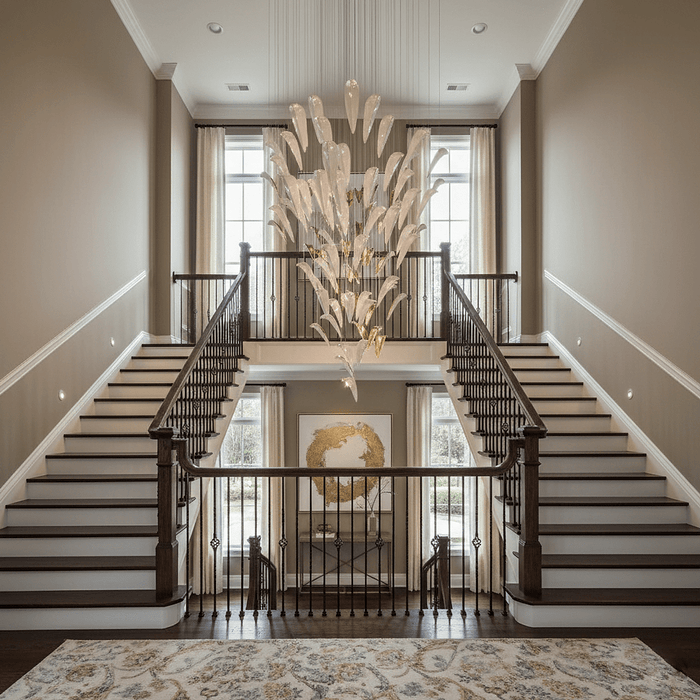 White Feather Art Deco Customize Chandelier