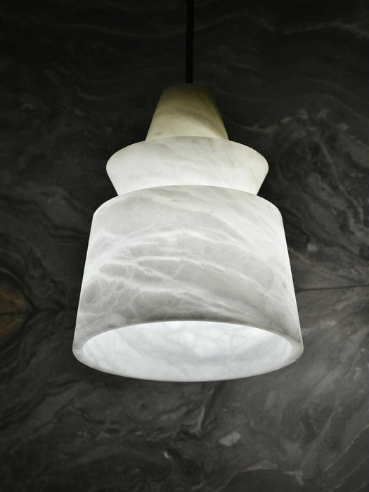 White Alabaster  Pendant Light.